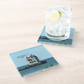 Lorain Harbour West Breakwater Light Untersetzer (Schrägansicht)