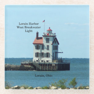 Lorain Harbour West Breakwater Light Untersetzer