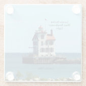 Lorain Harbour West Breakwater Light Untersetzer (Rückseite)