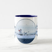 Lorain Lighthouse Zweifarbige Tasse (Mittel)