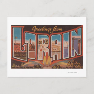 Lorain, OhioLarge Letter ScenesLorain, OH Postkarte
