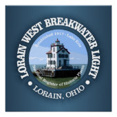 Lorain West Breakwater Light Poster (Vorderseite)