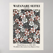loral Pattern von Watanabe Seitei Poster (Vorne)