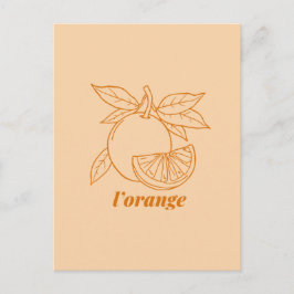 L'orange Feiertagspostkarte