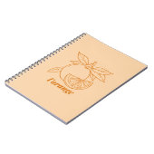 L'orange Notizblock (Linke Seite)