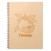 L'orange Notizblock (Vorderseite)