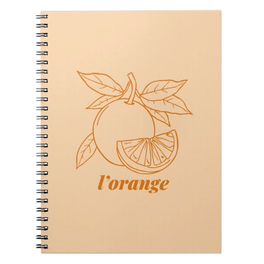 L'orange Notizblock (Vorderseite)