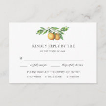 L'Orangerie Wedding RSVP-Karte