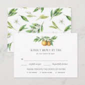 L'Orangerie Wedding RSVP-Karte RSVP Karte (Vorne/Hinten)