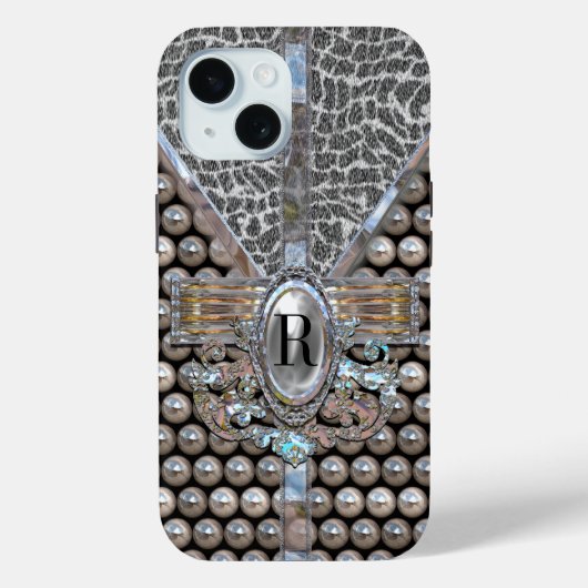 Loranne Dazzle Monogram Case-Mate iPhone Hülle (Rückseite)