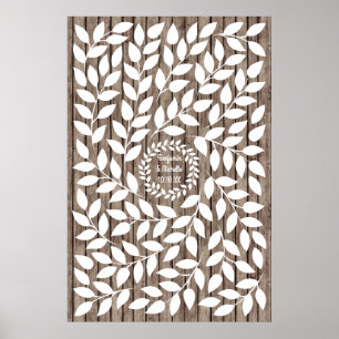 Lorbeer- 150 Signature-Gästebuch-Alternative Poster