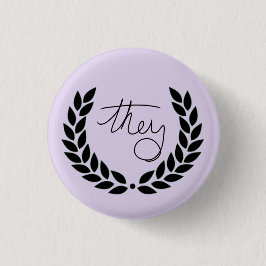 Lorbeer, den sie - lila knöpfen button