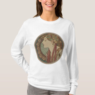 Lorbeer durch Alphonse Mucha T-Shirt