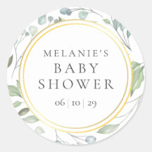 Lorbeer-Girlande Faux Goldfolie Baby Shower