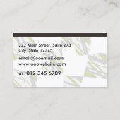 Lorbeer-Grün Visitenkarte (Rückseite)