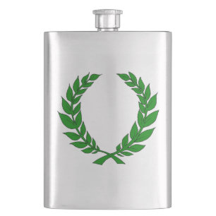 Lorbeer-Kranz-Flasche Flachmann