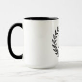 Lorbeer-Kranz-Monogramm Tasse (Links)