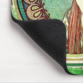 Lorbeer-Mausunterlage Alphonse Mucha Mousepad (Ecke)