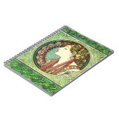 Lorbeer-Notizbuch Alphonse Mucha Notizblock (Linke Seite)