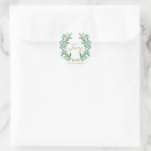 Lorbeer Olivenblatt Runder Aufkleber (Tasche)