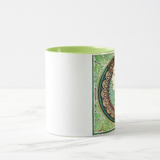 Lorbeer-Tasse Alphonse Mucha Tasse (Zentrum)