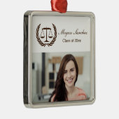 Lorbeer verlassen Skalen des Wreath-| der Silbernes Ornament (Rechts)