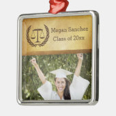 Lorbeer verlassen Skalen des Wreath-| der Silbernes Ornament (Links)