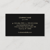 Lorbeer-Wreath u. Krone mit Monogramm Visitenkarte (Rückseite)