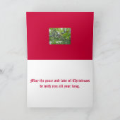 Lorbeere-Weihnachtskarte Feiertagskarte (Innenseite)