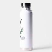 Lorbeerkranz Golfschläger Monogramm Trinkflasche (Links)