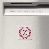 Lorbeerkranz Notenblatt Monogramm Anfangsbuchstabe Magnet (In Situ (Geschirrspüler))