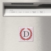Lorbeerkranz Notenblatt Monogramm Anfangsbuchstabe Magnet (In Situ (Geschirrspüler))