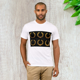 Lorbeerkränze Herren T-Shirt aus Gold