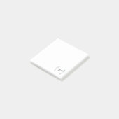 Lorbeerzweig-Monogramm Post-it Klebezettel (angewinkelt)