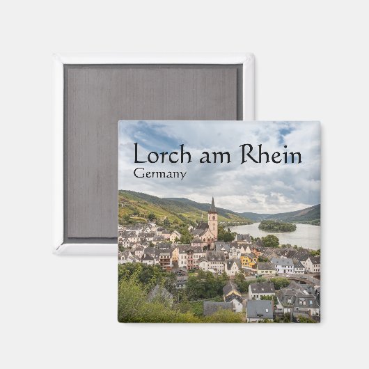 Lorch am Rhein Magnet (Vorderseite/Rückseite)