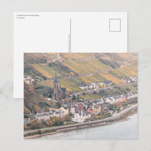 Lorchhausen Rheingau Postkarte (Vorne/Hinten)