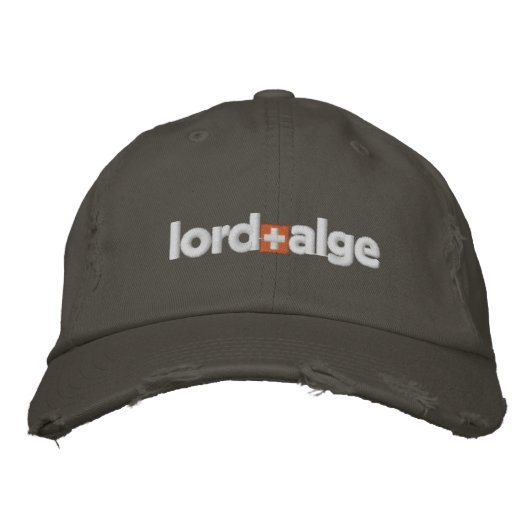 LORD+ALGE bestickte Logo-Hut Baseballkappe (Vorderseite)