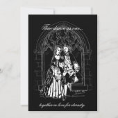 Lord and Lady Gothic Wedding Einladungen (Vorderseite)