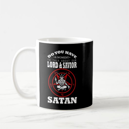 Lord and Retter Satan Blackcraft Cult Hexenkraft A Kaffeetasse (Links)