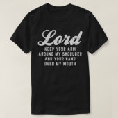 Lord Arm Schulder Hand Mouth Gott Gebete Chri T-Shirt (Design vorne)
