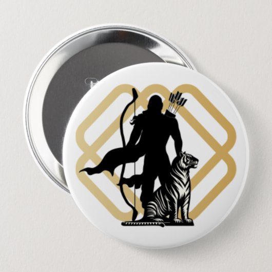 Lord Ayyappan Button (Vorne & Hinten)