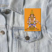 Lord Ayyappan Knopf Button (Insitu)