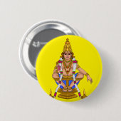Lord-Ayyappan-Knopf Button (Vorne & Hinten)