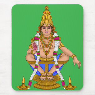 Lord Ayyappan Notizbuch Mousepad