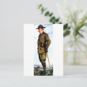 Lord Baden-Powell - Pfadfindergründer Postkarte (Stehend Vorderseite)