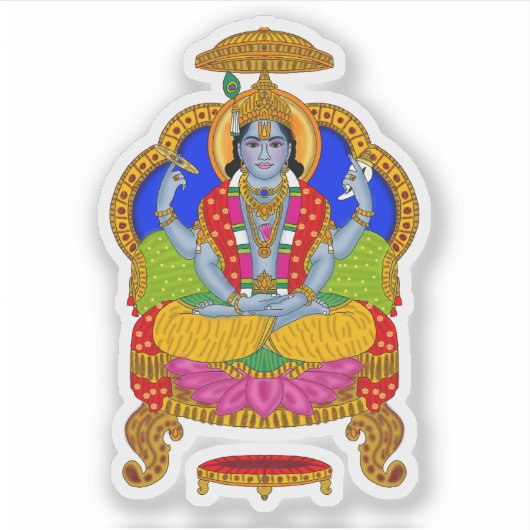 Lord Badrinath Sticker (Vorderseite)