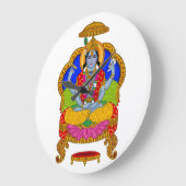 Lord Badrinath-Uhr Große Wanduhr (Winkel)