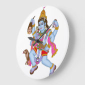 Lord Bairava Clock Große Wanduhr (Winkel)