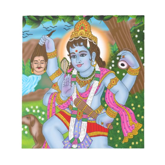 Lord Bairava Notepad Notizblock (Vorderseite)