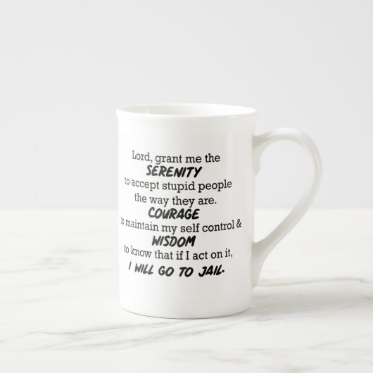 "Lord, bewilligen mir der Serenity-" lustige Tasse (Rechts)